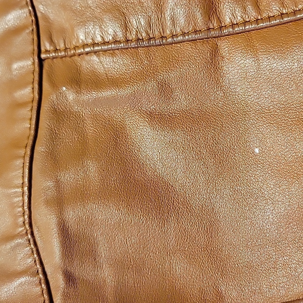 *VINTAGE* 1970s Genuine Leather Bomber Jacket •The Leather Shop by Sears - Picture 9 of 11